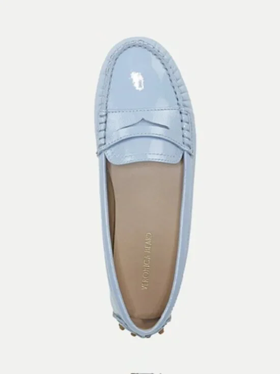 New Veronica Beard Jia Driving Loafer Sky Blue Sz 8.5 - Picture 2 of 14